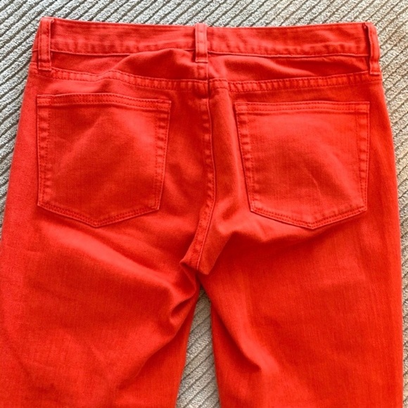 J. Crew Factory Stretch Orange Toothpick Jeans 26 - Picture 4 of 9
